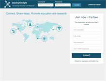 Tablet Screenshot of machprinciple.com